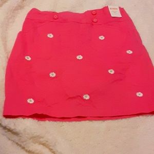 Hot pink skirt